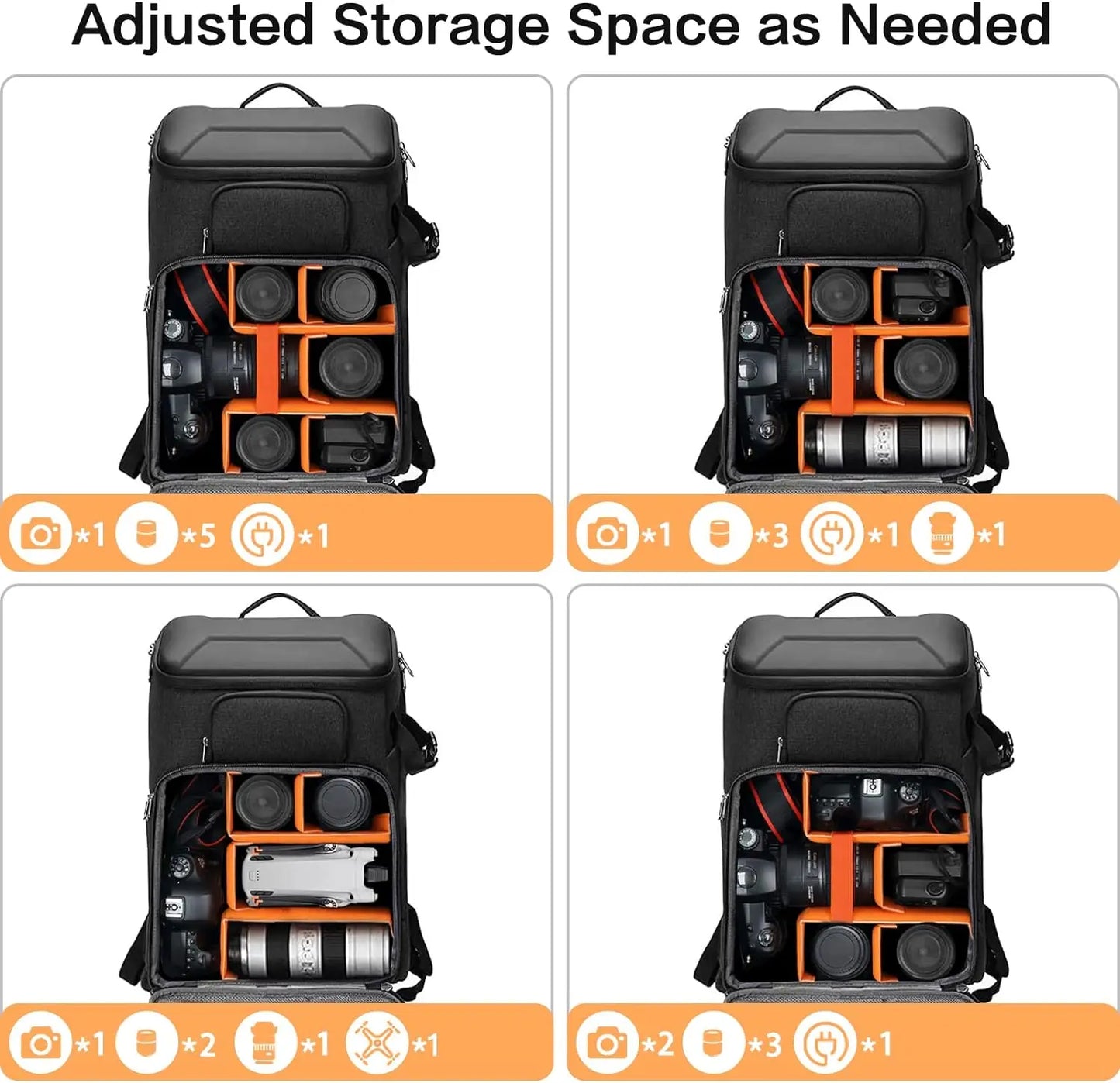 Waterproof DSLR Camera & Laptop Backpack