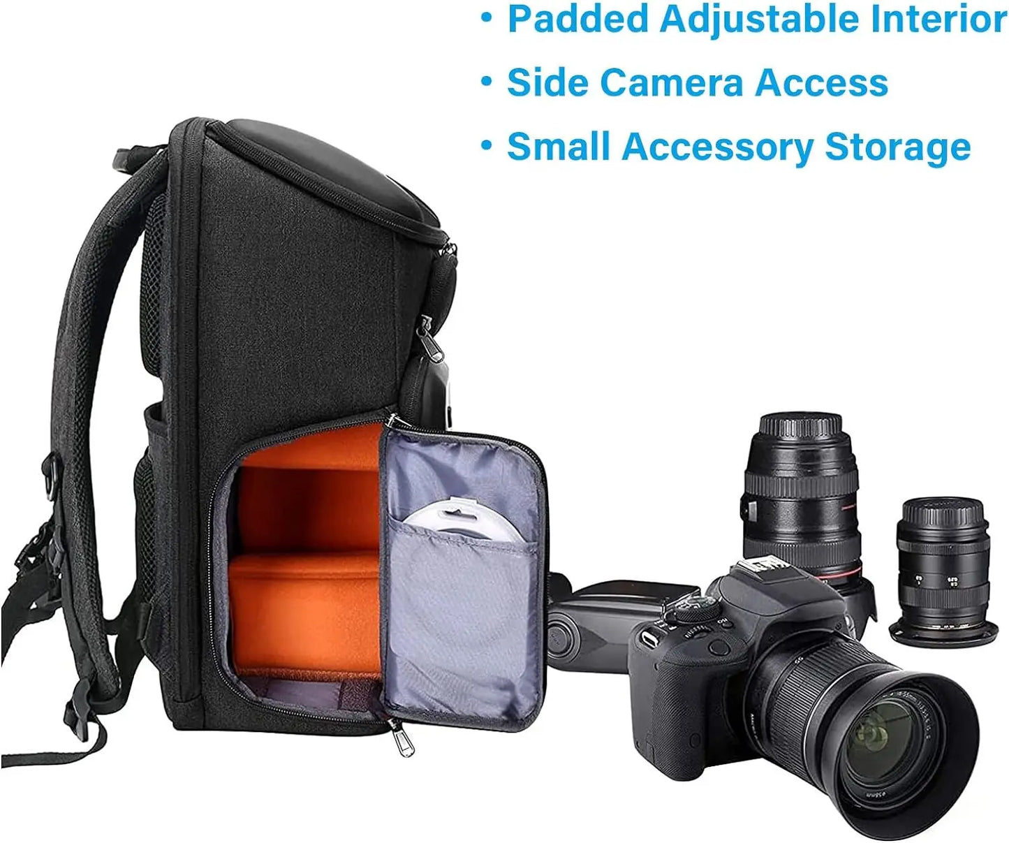 Waterproof DSLR Camera & Laptop Backpack