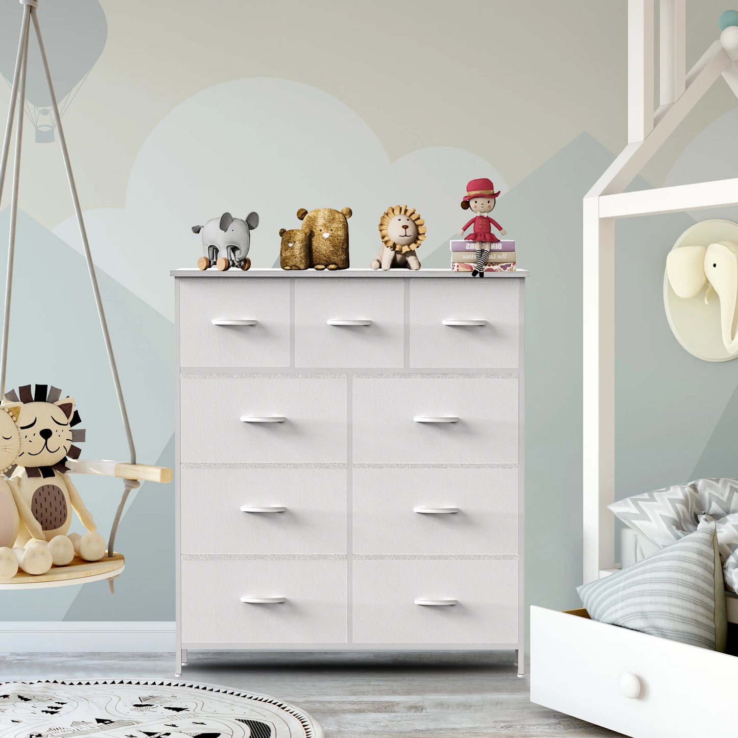 9-Drawer Fabric Dresser Organizer